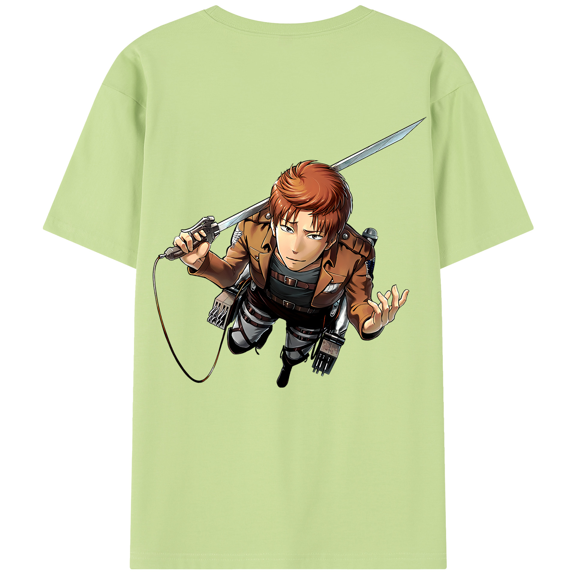 （画像用） 進撃の巨人 Attack on Titan 綿100％半袖Tシャツ（背面プリント）